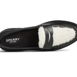 Sale|Flats & Loafers^Sperry Women's Lug Penny Loafer Black/White