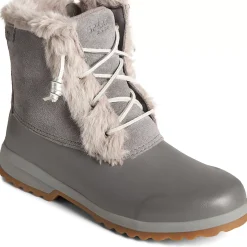 Sale|Rain & Duck Boots^Sperry Women's Maritime Repel Suede Thinsulate&trade; Snow Boot Grey