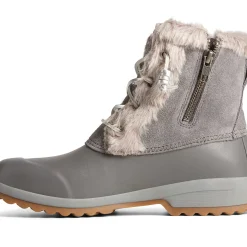 Sale|Rain & Duck Boots^Sperry Women's Maritime Repel Suede Thinsulate&trade; Snow Boot Grey