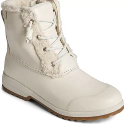 Sale|Boots^Sperry Women's Maritime Repel Teddy Trim Snow Boot Ivory