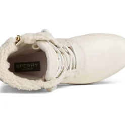 Sale|Boots^Sperry Women's Maritime Repel Teddy Trim Snow Boot Ivory