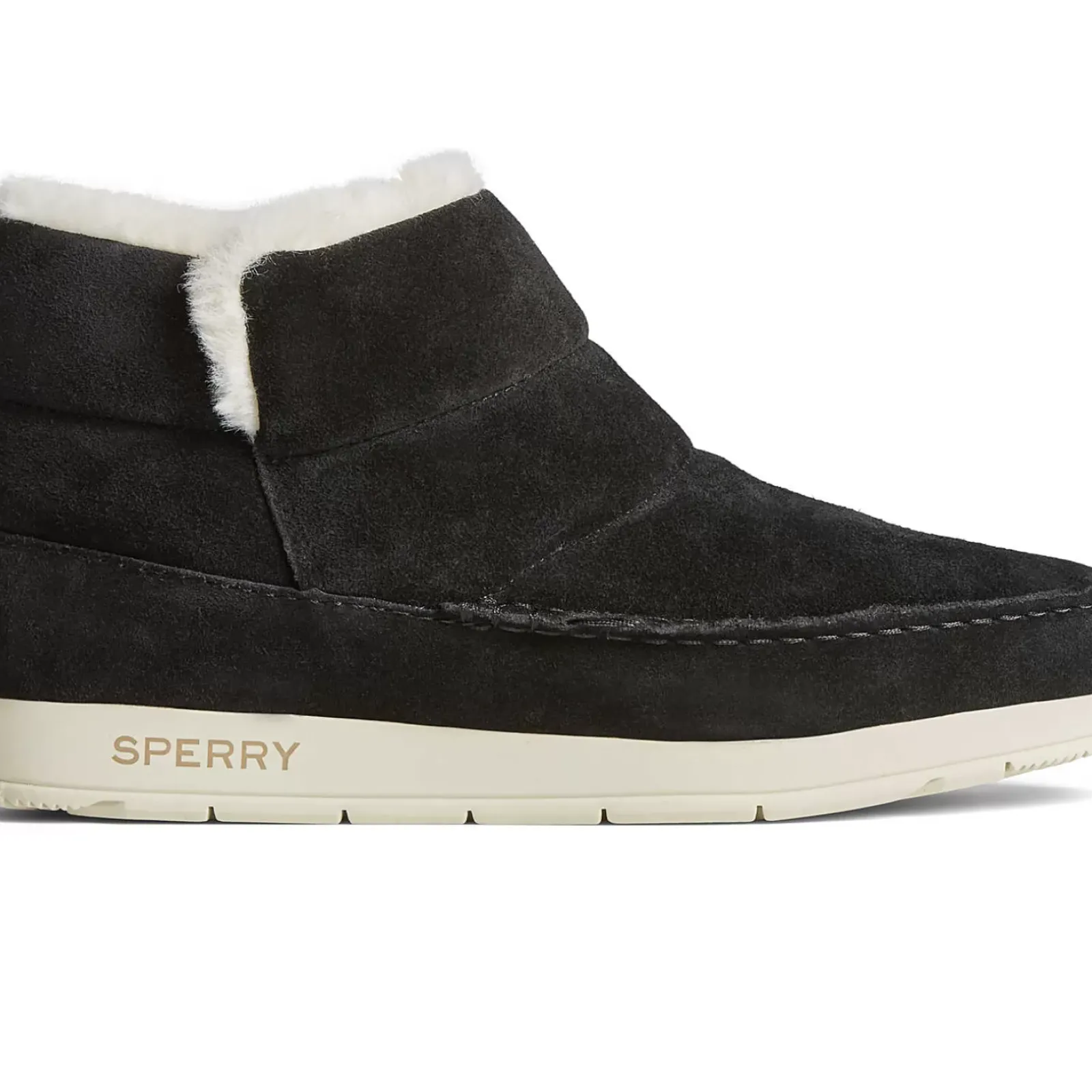 Sale|Boots^Sperry Women's Moc-Sider Suede Bootie Black