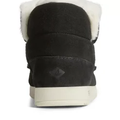 Sale|Boots^Sperry Women's Moc-Sider Suede Bootie Black