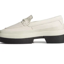 Sale|Flats & Loafers^Sperry Women's Platform Leather Loafer White