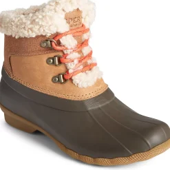 Saltwater Duck Boot|Sale^Sperry Women's Saltwater Alpine Leather Duck Boot Tan/Brown