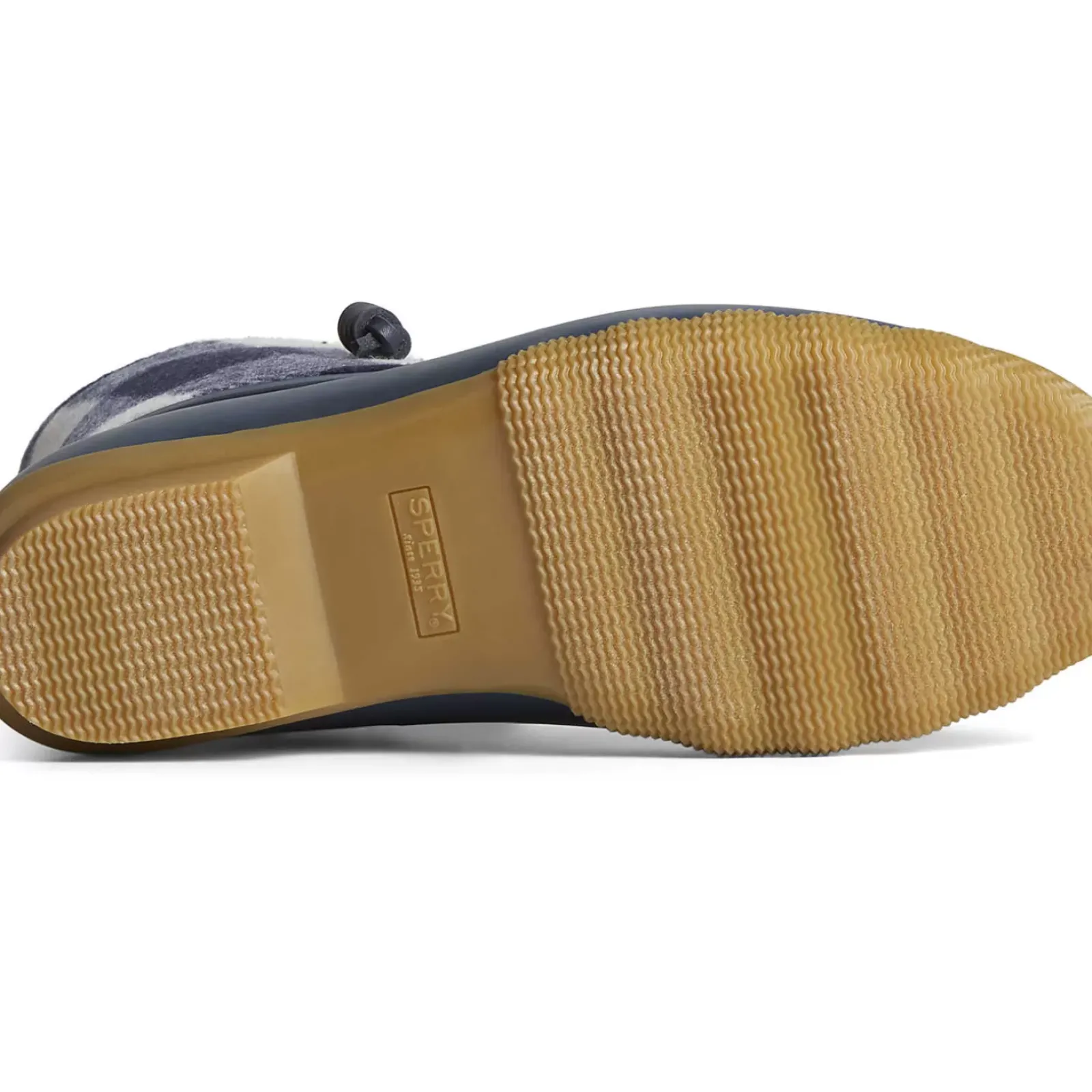 Saltwater Duck Boot|Sale^Sperry Women's Saltwater Buffalo Check Duck Boot Navy
