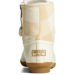 Saltwater Duck Boot|Sale^Sperry Women's Saltwater Buffalo Check Duck Boot Ivory