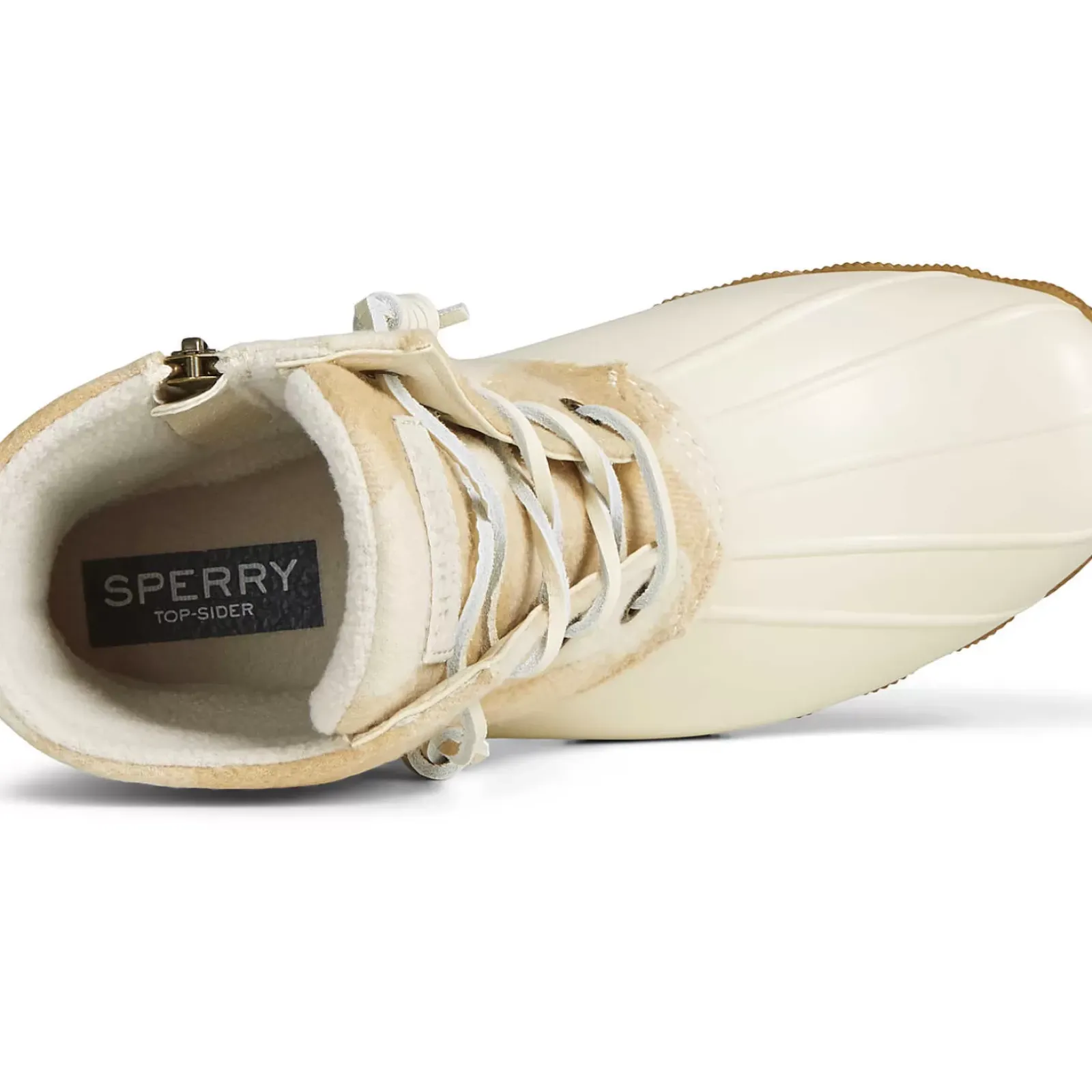 Saltwater Duck Boot|Sale^Sperry Women's Saltwater Buffalo Check Duck Boot Ivory