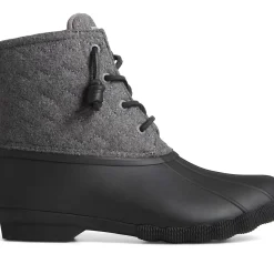Saltwater Duck Boot|Sale^Sperry Women's Saltwater Chevron Wool Duck Boot Black