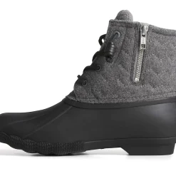 Saltwater Duck Boot|Sale^Sperry Women's Saltwater Chevron Wool Duck Boot Black