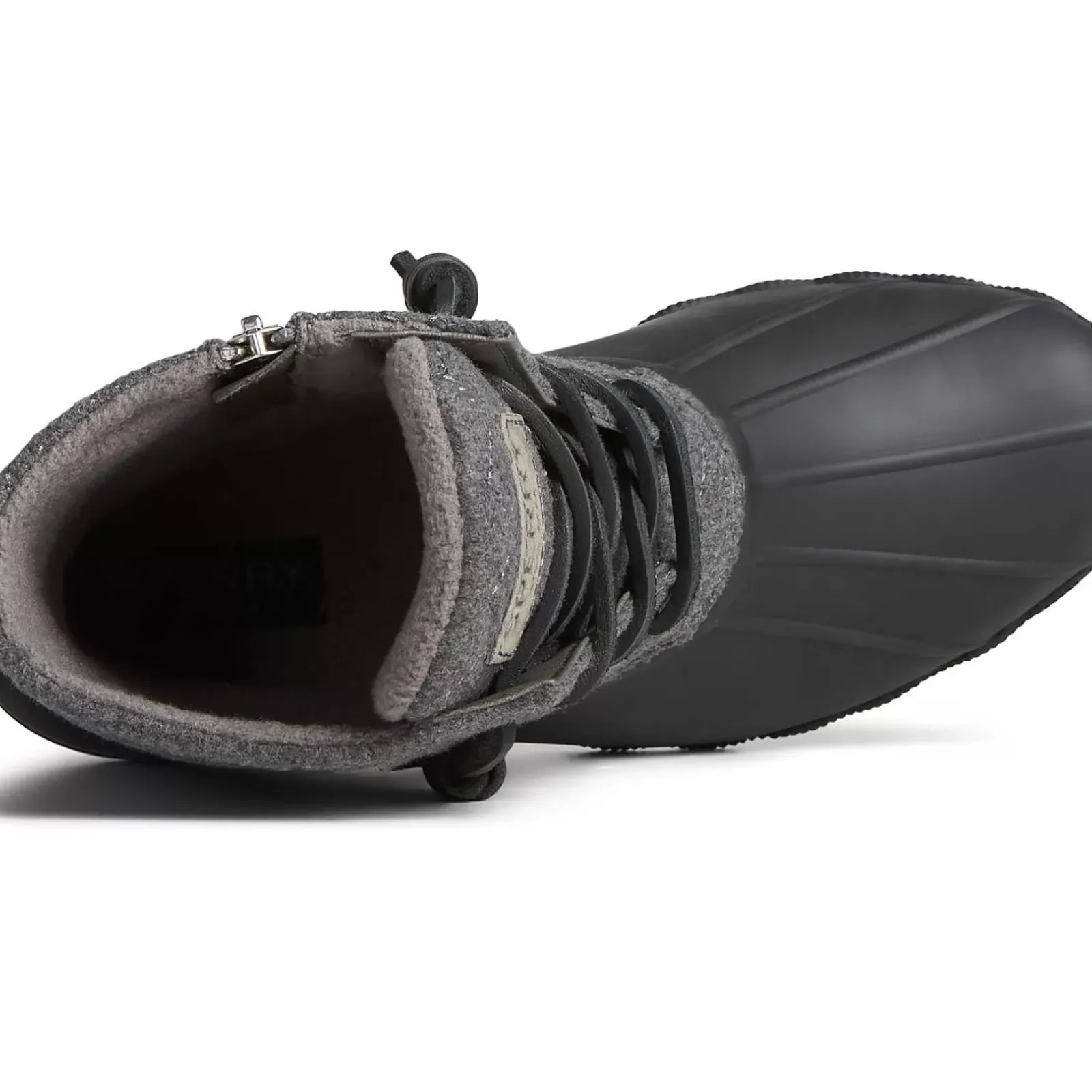 Saltwater Duck Boot|Sale^Sperry Women's Saltwater Chevron Wool Duck Boot Black