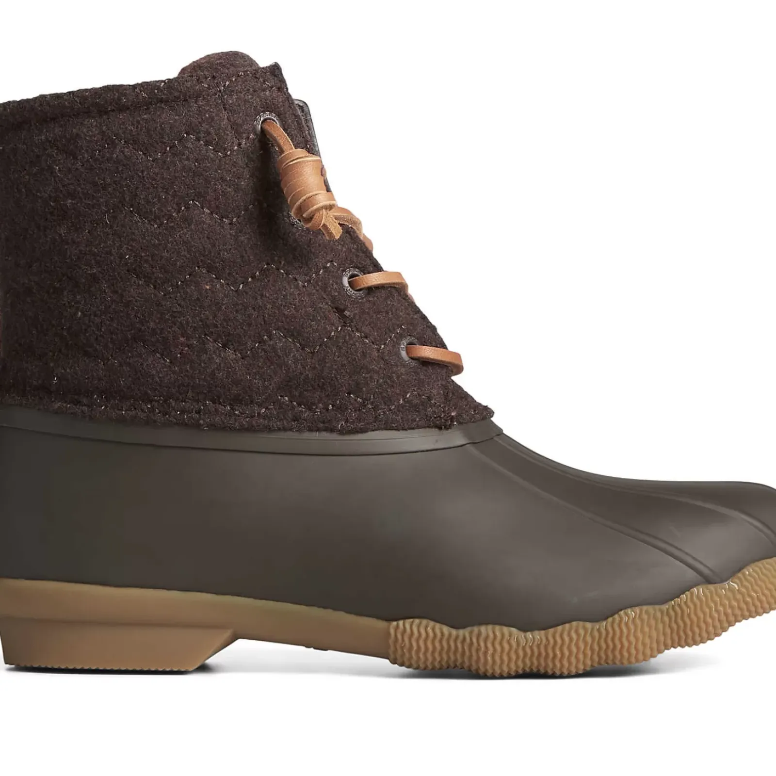 Saltwater Duck Boot|Sale^Sperry Women's Saltwater Chevron Wool Duck Boot Java