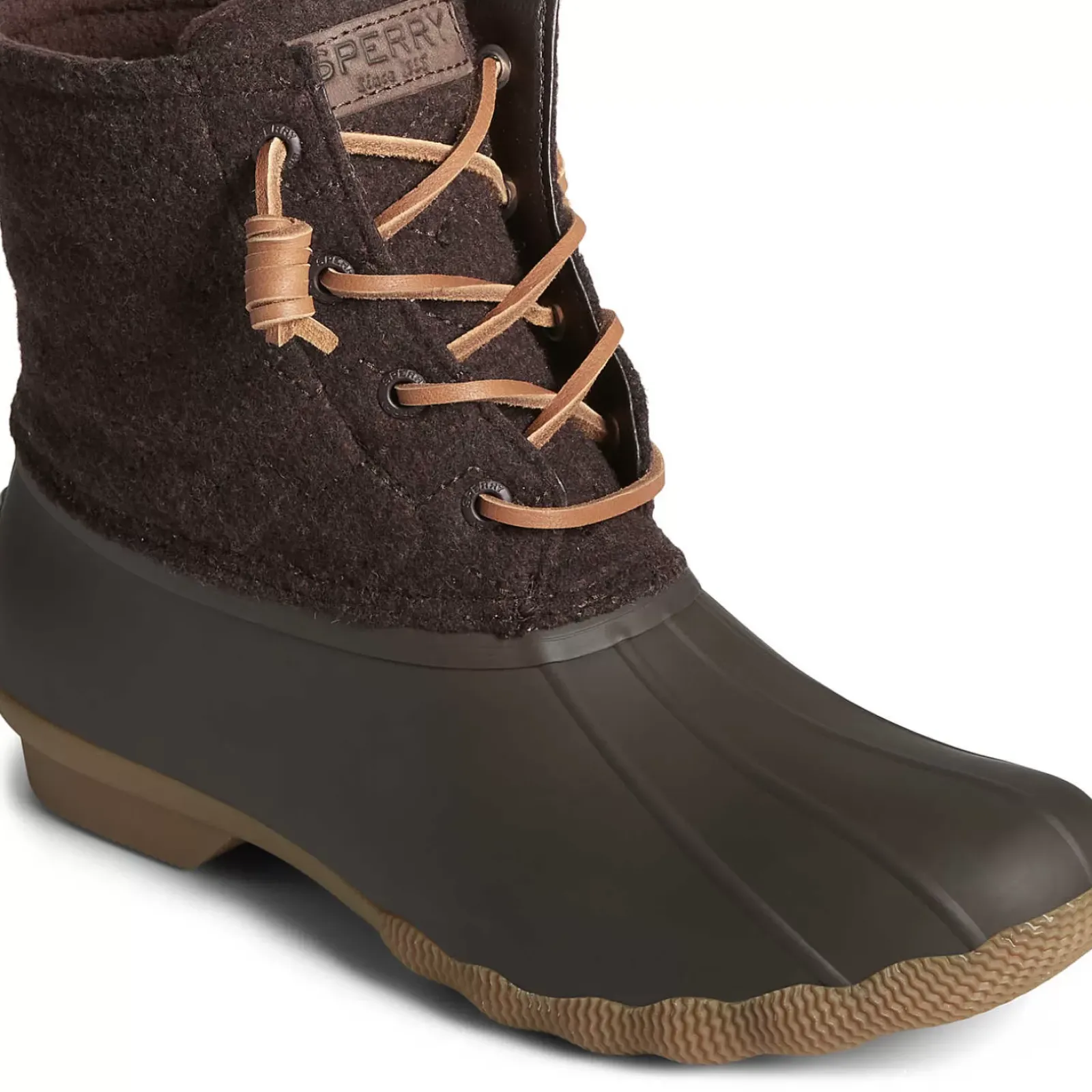 Saltwater Duck Boot|Sale^Sperry Women's Saltwater Chevron Wool Duck Boot Java