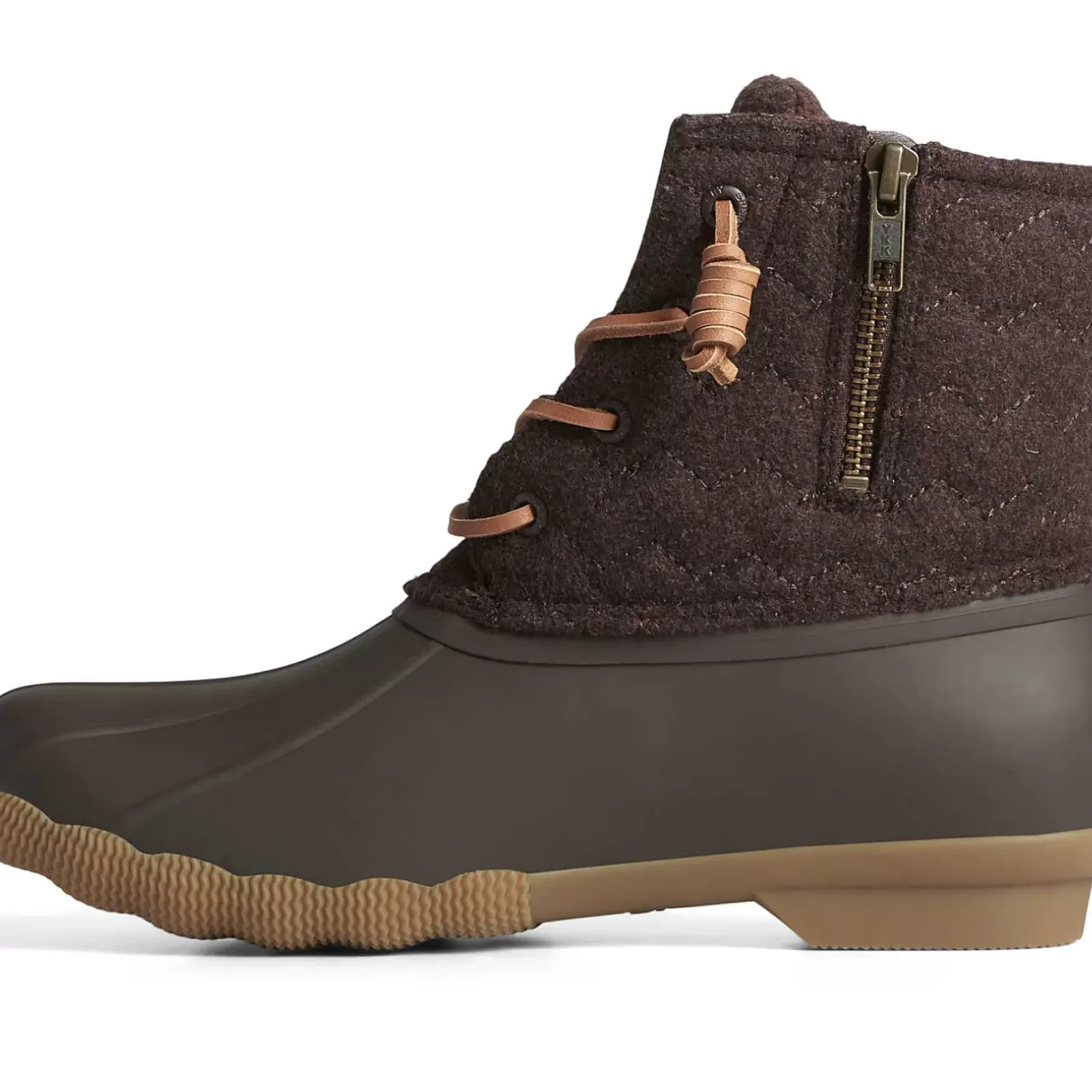Saltwater Duck Boot|Sale^Sperry Women's Saltwater Chevron Wool Duck Boot Java