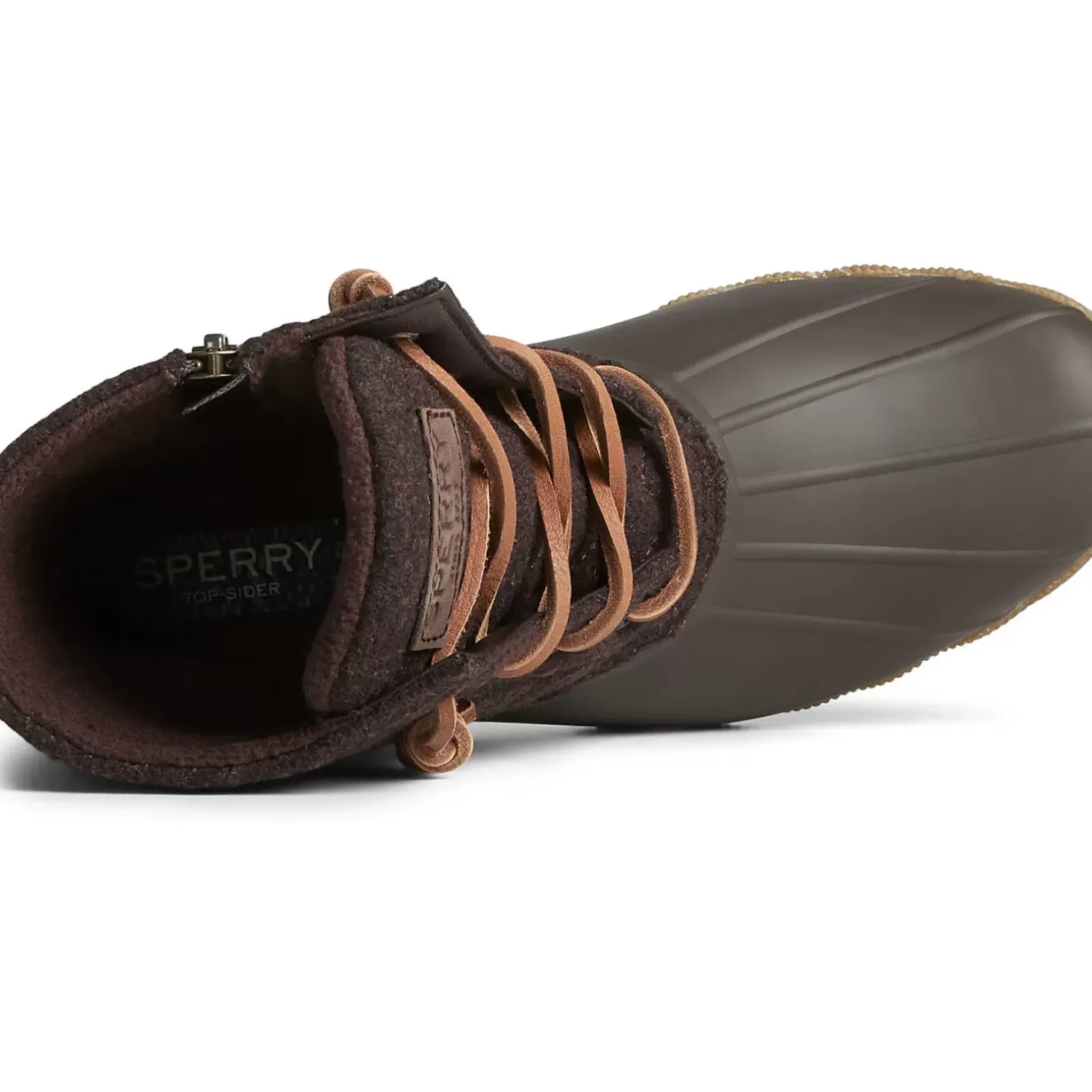 Saltwater Duck Boot|Sale^Sperry Women's Saltwater Chevron Wool Duck Boot Java