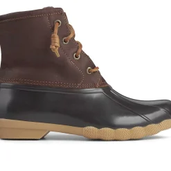 Sale|Rain & Duck Boots^Sperry Women's Saltwater Duck Boot Tan / Dark Brown