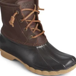 Sale|Rain & Duck Boots^Sperry Women's Saltwater Duck Boot Tan / Dark Brown