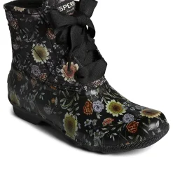 Saltwater Duck Boot|Sale^Sperry Women's Saltwater Floral Duck Boot Black