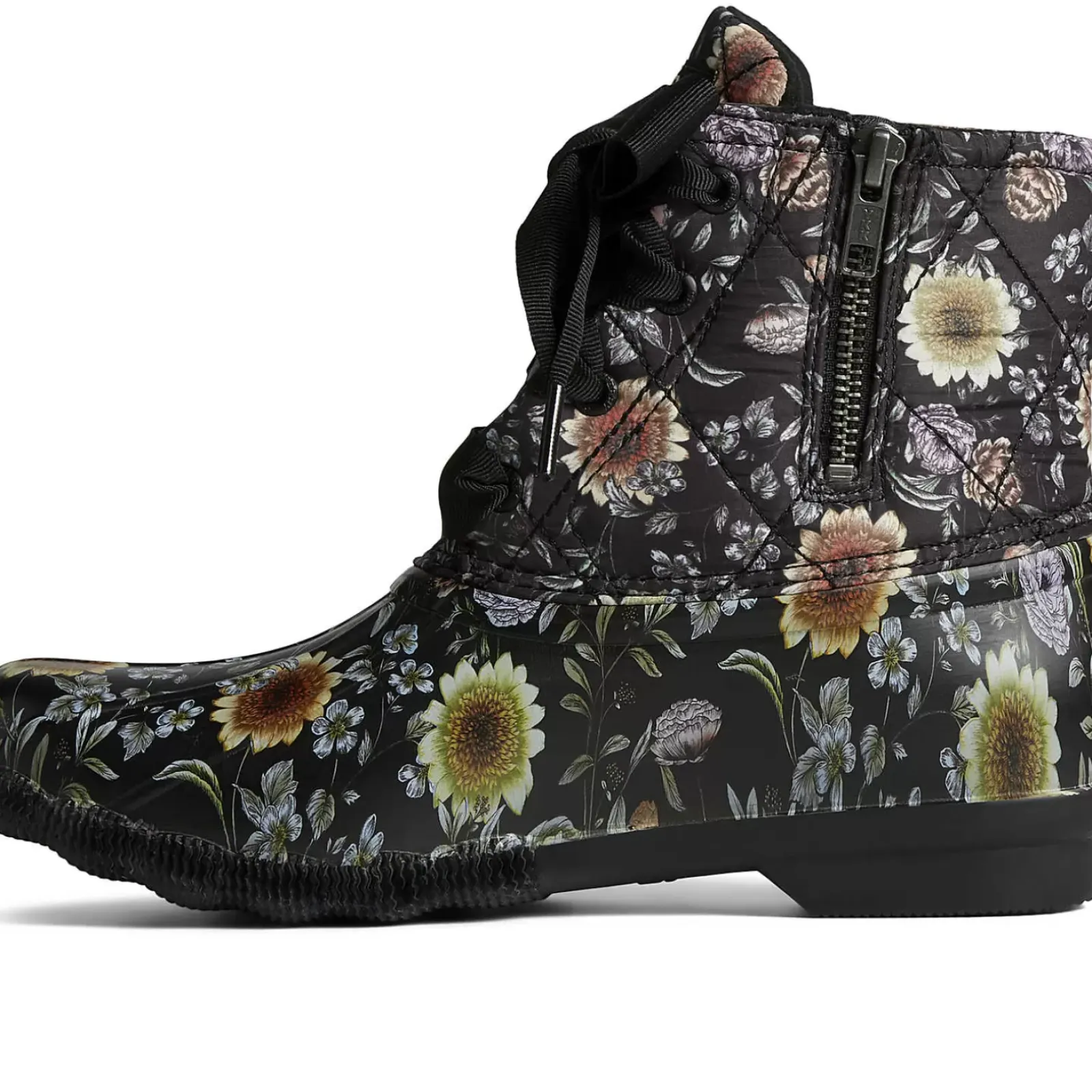 Saltwater Duck Boot|Sale^Sperry Women's Saltwater Floral Duck Boot Black
