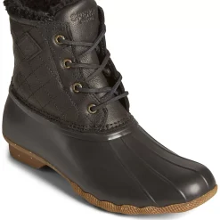 Saltwater Duck Boot|Sale^Sperry Women's Saltwater Luxe Leather Thinsulate&trade; Duck Boot Black Quilt