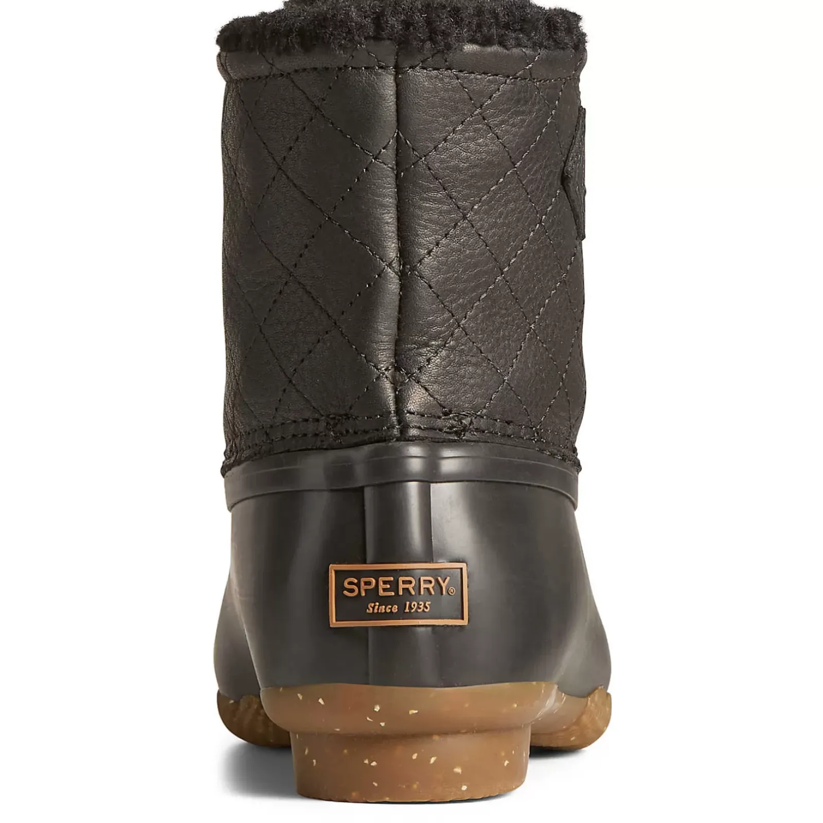 Saltwater Duck Boot|Sale^Sperry Women's Saltwater Luxe Leather Thinsulate™ Duck Boot Black Quilt