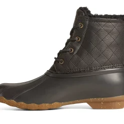 Saltwater Duck Boot|Sale^Sperry Women's Saltwater Luxe Leather Thinsulate™ Duck Boot Black Quilt