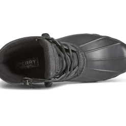 Saltwater Duck Boot|Sale^Sperry Women's Saltwater Mainsail Leather Duck Boot Black