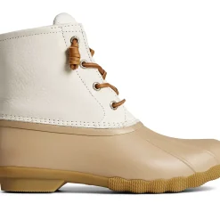 Saltwater Duck Boot|Sale^Sperry Women's Saltwater Mainsail Leather Duck Boot Cream