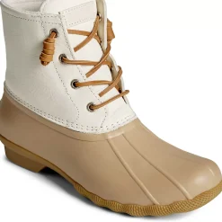 Saltwater Duck Boot|Sale^Sperry Women's Saltwater Mainsail Leather Duck Boot Cream