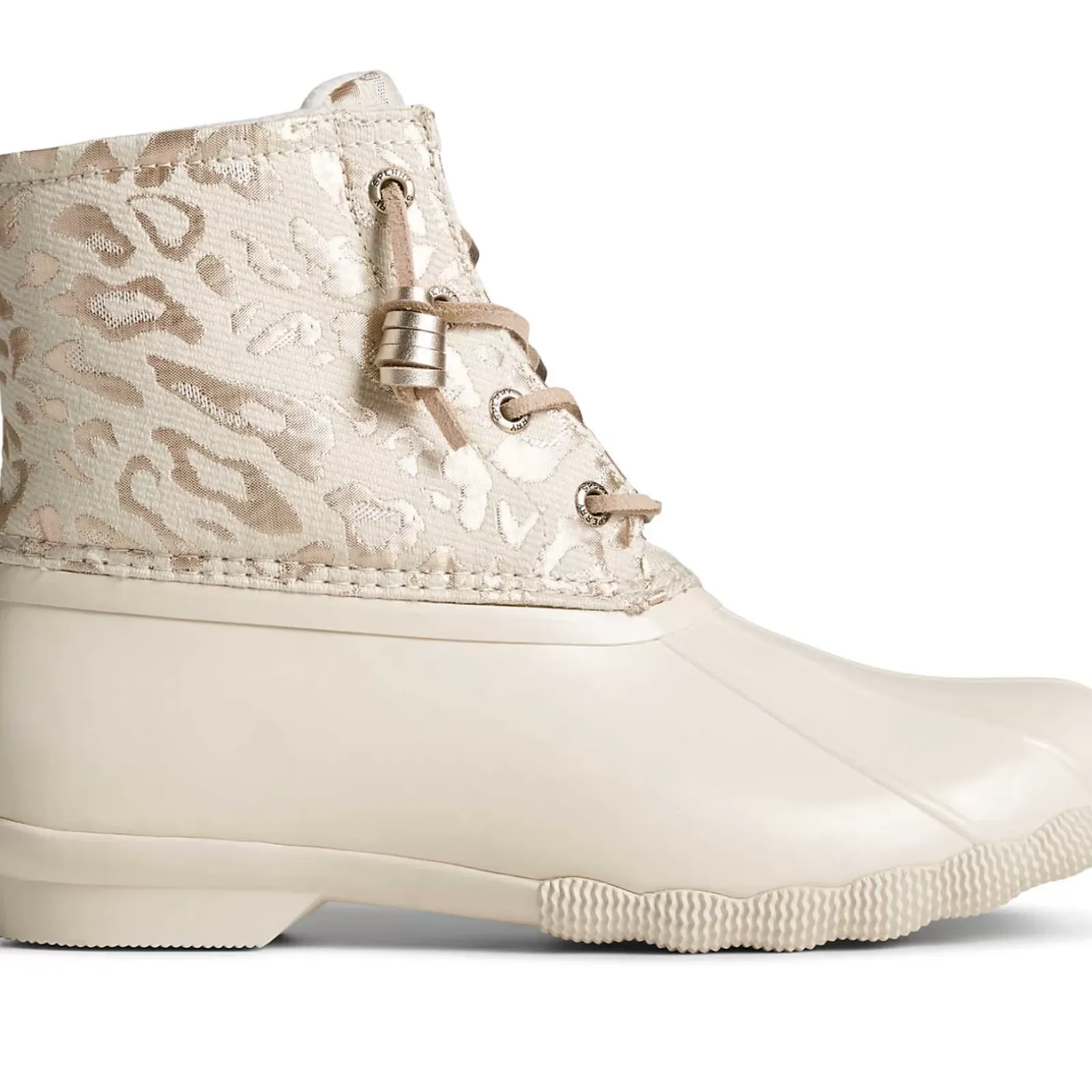 Saltwater Duck Boot|Sale^Sperry Women's Saltwater Metallic Jacquard Duck Boot Ivory