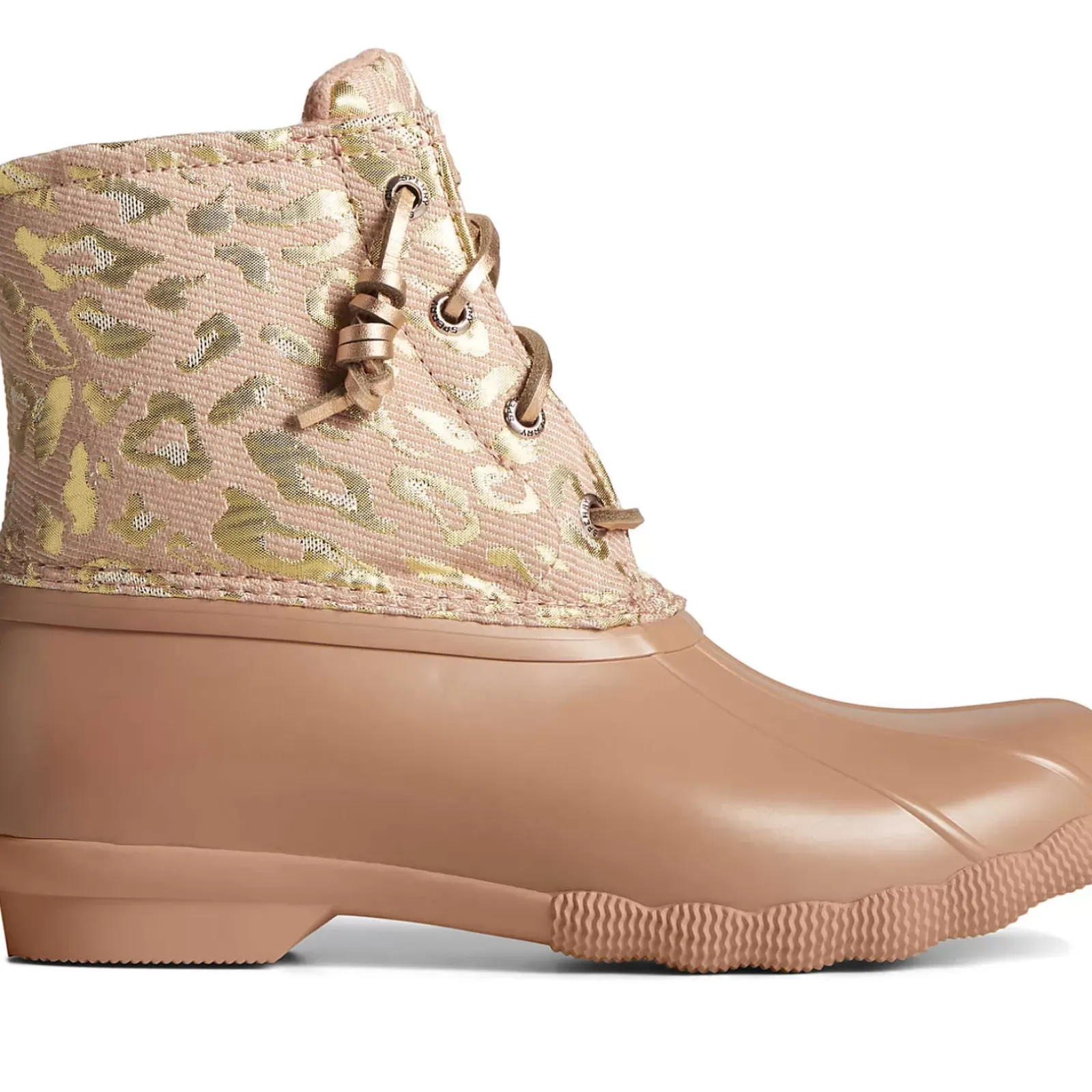 Saltwater Duck Boot|Sale^Sperry Women's Saltwater Metallic Jacquard Duck Boot Rose
