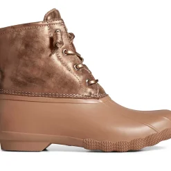 Saltwater Duck Boot|Sale^Sperry Women's Saltwater Metallic Leather Duck Boot Rose