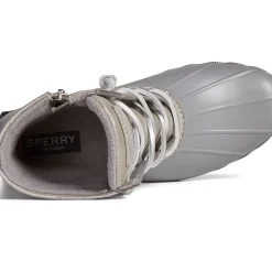 Saltwater Duck Boot|Sale^Sperry Women's Saltwater Metallic Leather Duck Boot Silver