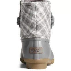 Saltwater Duck Boot|Sale^Sperry Women's Saltwater Plaid Wool Duck Boot Grey