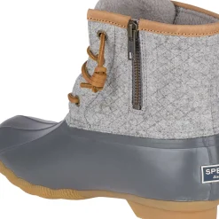 Saltwater Duck Boot|Sale^Sperry Women's Saltwater Wool Embossed Thinsulate&trade; Duck Boot Grey