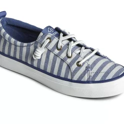 SeaCycled|Sale^Sperry Women's SeaCycled&trade; Crest Vibe Striped Textile Sneaker Navy
