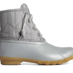 Saltwater Duck Boot|SeaCycled^Sperry Women's SeaCycled&trade; Saltwater Nylon Duck Boot Grey