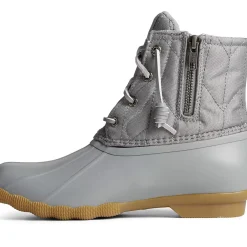 Saltwater Duck Boot|SeaCycled^Sperry Women's SeaCycled&trade; Saltwater Nylon Duck Boot Grey