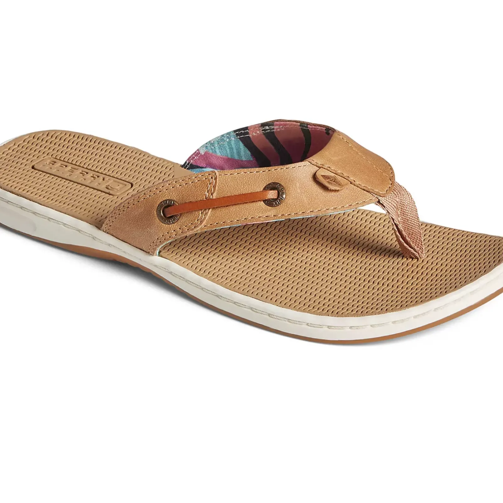 Shoes|Sandals^Sperry Women's Seafish Leather Flip Flop Tan