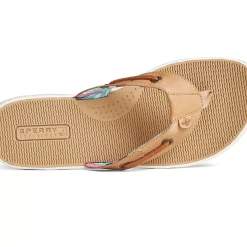 Shoes|Sandals^Sperry Women's Seafish Leather Flip Flop Tan