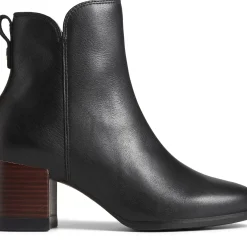 Seaport|Sale^Sperry Women's Seaport Heel Water Resistant Leather Boot Black