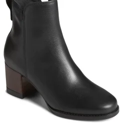 Seaport|Sale^Sperry Women's Seaport Heel Water Resistant Leather Boot Black