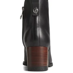 Seaport|Sale^Sperry Women's Seaport Heel Water Resistant Leather Boot Black