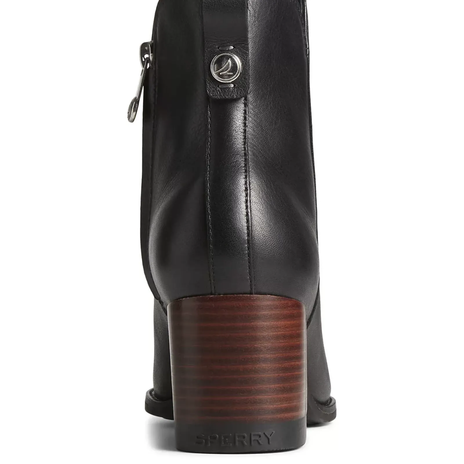 Seaport|Sale^Sperry Women's Seaport Heel Water Resistant Leather Boot Black
