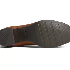 Seaport|Sale^Sperry Women's Seaport Heel Water Resist Leather Boot Tan