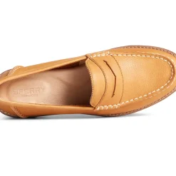 Flats & Loafers|Shoes^Sperry Women's Seaport Penny Leather Loafer Tan