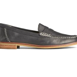 Seaport|Flats & Loafers^Sperry Women's Seaport Penny Leather Loafer Black