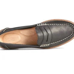 Seaport|Flats & Loafers^Sperry Women's Seaport Penny Leather Loafer Black