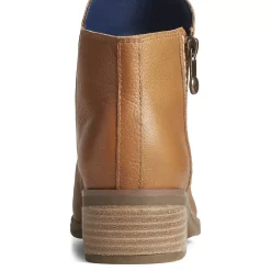 Seaport|Boots^Sperry Women's Seaport Storm Water Resist Leather Boot Tan