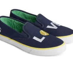 Sale|Sneakers^Sperry Women's x Brooks Brothers Slip On Sneaker Navy